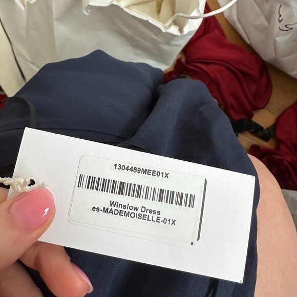 NWT Reformation Winslow Maxi Dress Plus Sz 1X in Mademoiselle Sheer Kimono - Picture 3 of 11